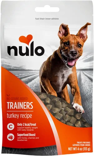 Miniatura 11 de Nulo Trainers - Golosinas de entrenamiento saludables para perros y cachorros, sin granos, sin granos, bajas en calorías, bolsa de 4 onzas, paquete