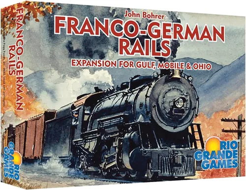 Rio Grande Games Expansión Franco-German Rails: Estrategia de juego de mesa ferroviario para jugadores experimentados, 3-5 jugadores, juego de 60