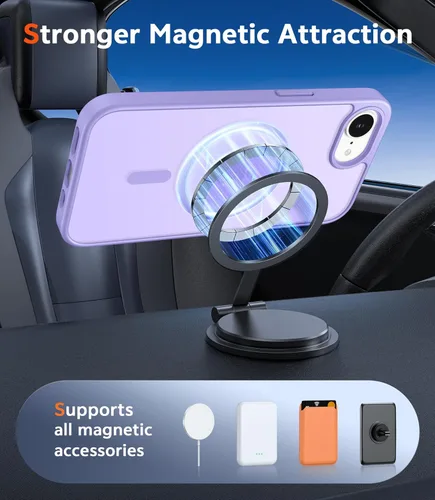 Miniatura 479 de FNTCASE Funda para iPhone 13 Pro-Max: Fundas magnéticas transparentes compatibles con Magsafe Slim anti amarillamiento protección contra caídas