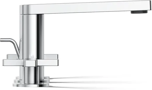 Miniatura 8 de Kohler 73060-3-CP Composed Grifo de lavabo de baño con asas cruzadas, 1.2 gpm, cromo pulido