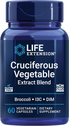 Life Extension Extracto vegetal crucífero de triple acción, 60 cápsulas vegetarianas, ayuda a mantener la salud del ADN y los niveles hormonales ya