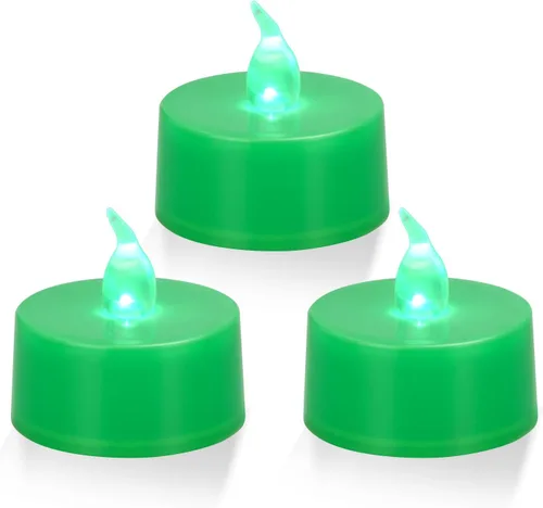 Miniatura 14 de KOABY Paquete de 100 luces de té LED de color blanco cálido, duran más de 100 horas +, luces de té parpadeantes sin llama que funcionan