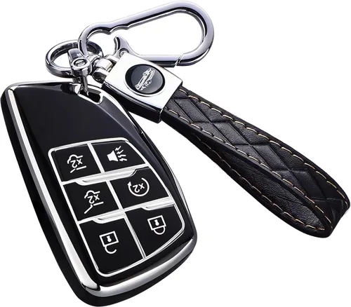 Miniatura 15 de Funda para llavero Chevy con llavero, funda de TPU suave para Colorado Equinox Silverado, para GMC Canyon Sierra Remote Smart Key Holder
