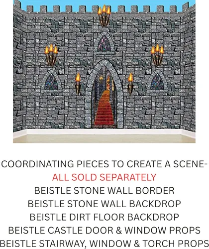 Miniatura 2 de Accesorios para fiesta para escalera, ventanas y antorcha (1 unidad) (9 por paquete), talla única , Not Applicable