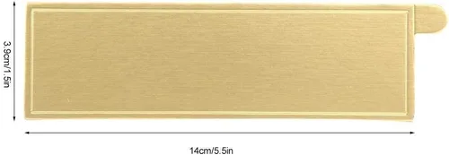 Miniatura 4 de 50 mini tablas para tartas rectangulares doradas, para postres, bandeja de cartón, base de mousse para cupcakes para bodas, fiestas, pasteles