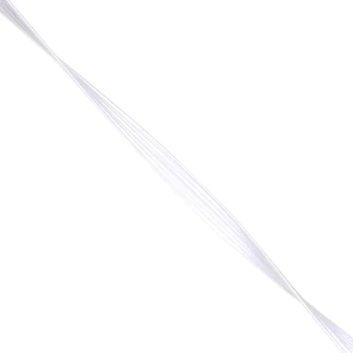 Miniatura 71 de Mandala Crafts - Rollo de cordón elástico plano para costura y manualidades Blanco