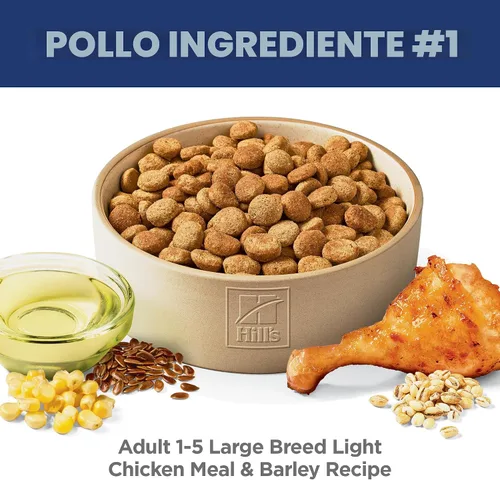 Miniatura 3 de Hill's Science Diet - Alimento seco para perros adultos de raza grande, ligero, 1-5, proteína de calidad para el apoyo al manejo del peso, pollo