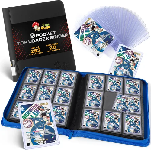 Miniatura 9 de FunGuys Toploader - Carpeta de almacenamiento para tarjetas, 252 carpetas con 9 bolsillos superiores, colección de tarjetas para Yugioh, MTG, TCG