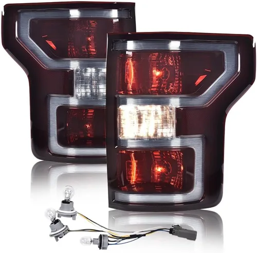 Miniatura 11 de GRAND ORANGE Conjunto de luces traseras compatibles con Ford F150 2015 2016 2017 Luces traseras laterales izquierda y derecha luces traseras luces
