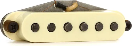 Seymour Duncan Antiquity II Surfer Strat - Medio - Viento inverso, polaridad inversa - Crema - Pastilla para guitarra eléctrica Cubierta blanca -