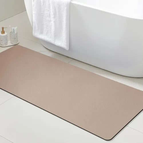 Miniatura 44 de ACCUMTEK Alfombrilla de Baño Ultra Delgada, Alfombrillas de Baño Antideslizantes con Respaldo Mejorado para Colocar Bajo la Puerta, Alfombras
