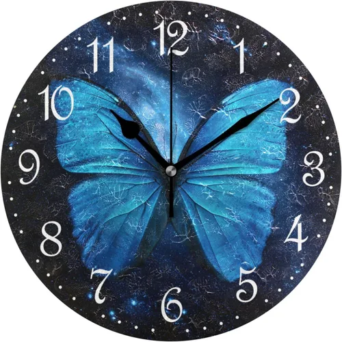 Miniatura 21 de ALAZA Reloj de pared de vaca de granja de 10 pulgadas, funciona con pilas, silencioso, sin tictac, decoración del hogar para cocina, sala de estar