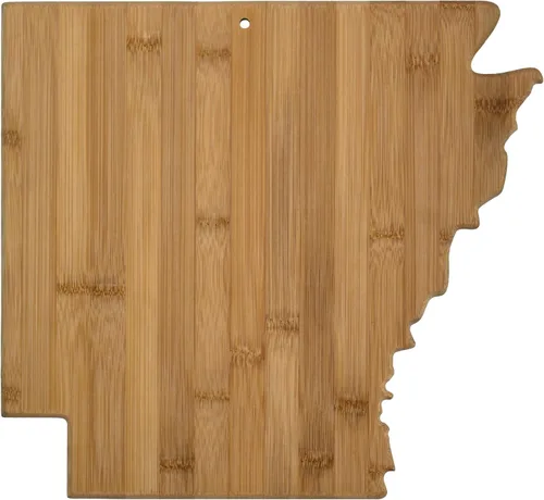 Miniatura 13 de Tabla para cortar y servir modelo Alabama de Totally Bamboo, de bambú 100%, para cocina y entretenimiento, Alabama, Marrón