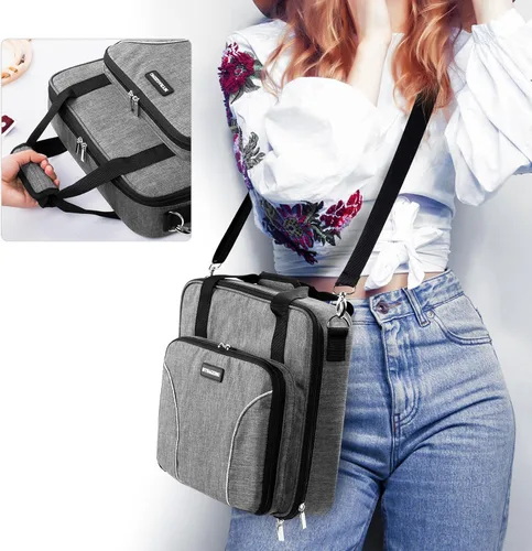 Miniatura 6 de MYBAGZING Bolsa Grande para Proyectos de Bordado - Organizador de Suministros para Punto de Cruz - Bolsa para Kits de Bordado - Almacenamiento