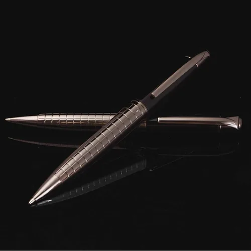 Miniatura 4 de Obacle Bolígrafos negros, punta de bola mediana de 0.039 pulgadas (0.039 in), agarre de escritura suave, retráctil, de metal, para oficina