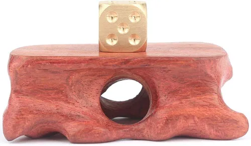 Miniatura 4 de ARTIBETTER RPG Dados 2 piezas de metal dados de latón poker juego de fiesta juguete para mesas, juego de mesa de póquer fiesta juego de rol dorado