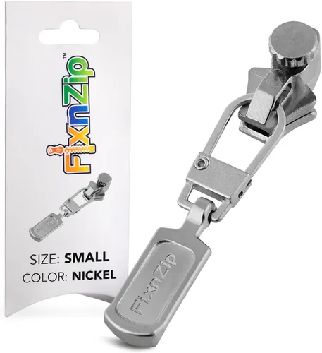 Miniatura 12 de FixNZip Paquete de reparación de cremallera de níquel negro pequeño, mediano y grande Reemplazo universal sin costuras deslizante para todas