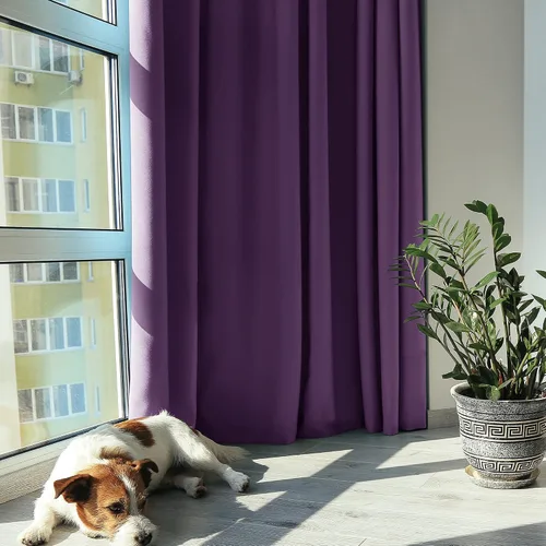 Miniatura 137 de Deconovo Cortinas opacas 100% con forro negro, cortinas con ojales aisladas térmicamente que reducen el ruido, doble capa para oscurecer