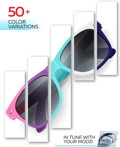 Miniatura 12 de Retro Rewind Lentes de sol para niños y niñas de 3 a 12 años, inastillables, UV400, lentes de sol para niños pequeños