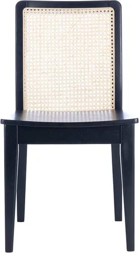 Safavieh Home Collection Benicio DCH1005C-SET2 Silla de comedor de ratán negro/natural (juego de 2)