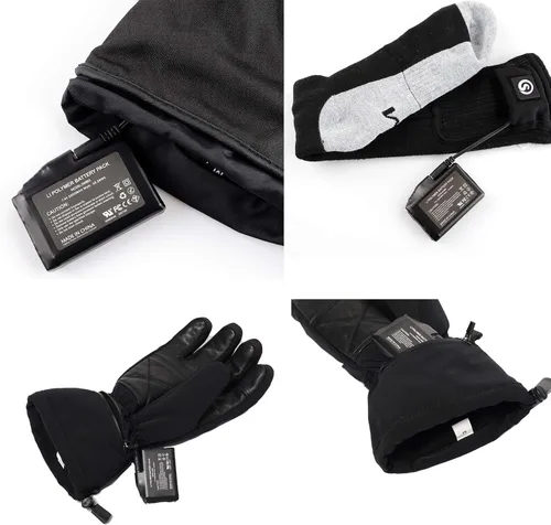 Miniatura 6 de Batería Recargable de Polímero de Litio de 3500mAh 7.4V Paquete de Reemplazo para Guantes Térmicos Forros Manoplas Calcetines Chaleco Chaqueta