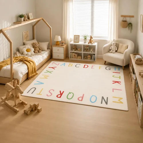 SHIPKEY Alfombras para sala de estar, de 4 x 6 pies, alfombra moderna grande para niños (47.2 x 70.9 in)