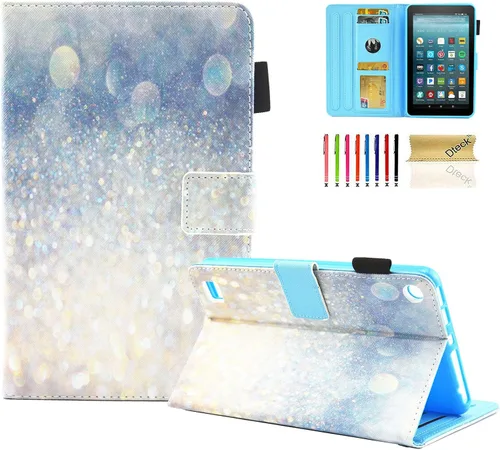 Miniatura 15 de Dteck - Funda para tablet Kindle Fire 7, funda protectora completa con función atril ajustable y función de encendido y apagado automático