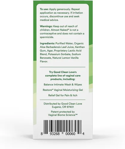 Miniatura 10 de Good Clean Love BioNude - Lubricante personal ultra sensible, hipoalergénico, sin perfume y sin sabor, lubricante a base de agua, seguro