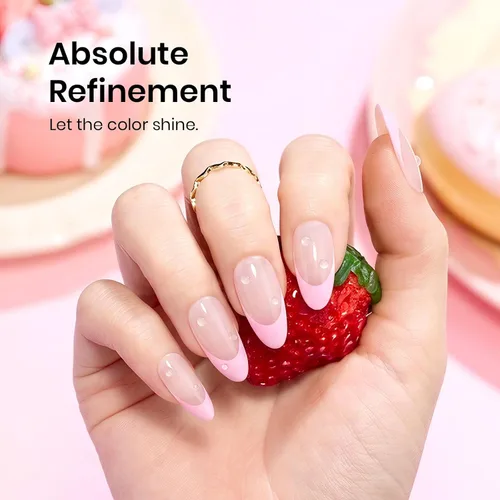Miniatura 140 de Beetles - Esmalte de uñas de gel rosa claro, 0.5 fl oz, color rosa bebé, esmalte de gel que se absorbe con luz UV LED, arte de uñas de verano, salón