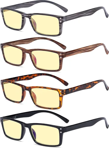 Miniatura 7 de Eyekepper Lentes con filtro de luz azul que bloquean el deslumbramiento digital para mujeres y hombres, pantalla de computadora de lectura, tortuga