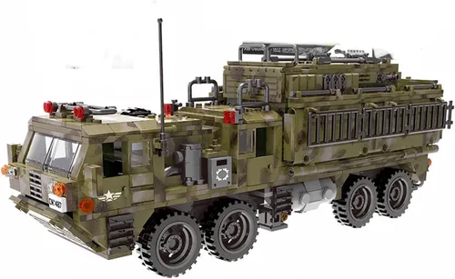 Miniatura 2 de General Jim's Juego de construcción de ladrillos militares – Vehículo de camión de misiles pesados de escorpión militar de la Segunda Guerra