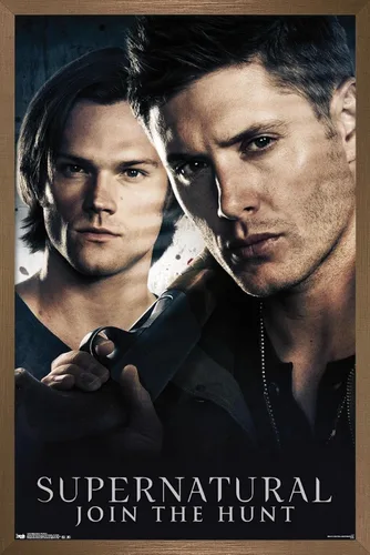 Miniatura 15 de Trends International Supernatural - Póster de pared de hermanos, 14.725 x 22.375 pulgadas, versión enmarcada de madera de granero
