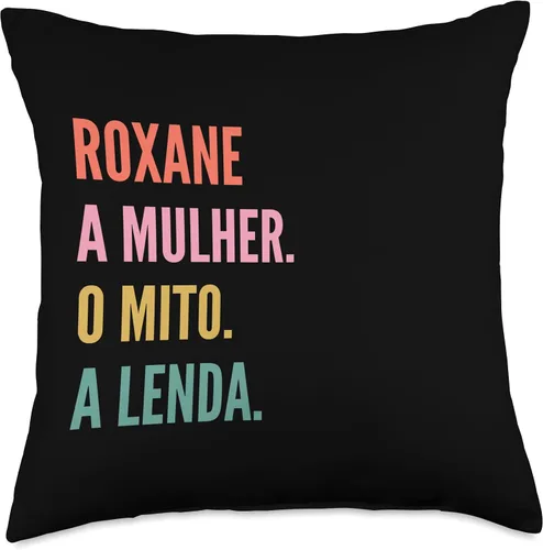 Miniatura 4 de Funny Portuguese First Name Design - Roxane Throw Pillow