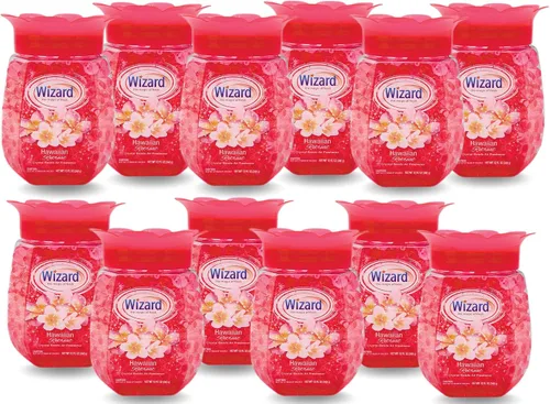 Miniatura 10 de WIZARD - Perlas de gel eliminadoras de olores, 12 onzas, paquete de 12 ambientadores para baño. Habitaciones, por áreas y ambientadores