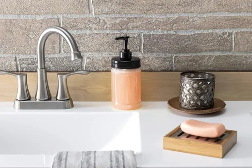 Miniatura 5 de Jarmazing Products Dispensador de jabón en tarro negro Mason – Plástico a prueba de óxido con tarro de pinta de plástico – Paquete de dos