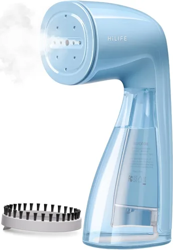 Miniatura 12 de HiLIFE Vaporizador para ropa, Vaporizador de 1100W con tanque grande de 300ml, Vaporizador de ropa de mano, Removedor de arrugas de tela