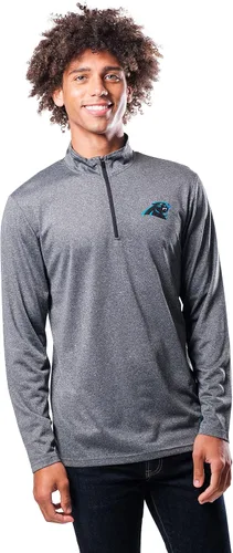 Miniatura 46 de Ultra Game Men's NFL Official Super Soft Quarter Zip Long Sleeve T-Shirt