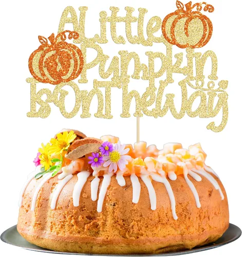 Miniatura 11 de Gyufise Decoración para pastel de calabaza pequeña, decoración de pastel de calabaza, baby shower, decoración de pastel temático de otoño, baby