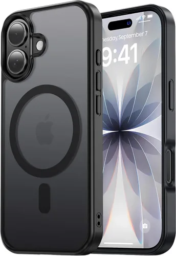 Miniatura 136 de Tigowos Magnetic Guardian - Funda diseñada para iPhone 11 Pro [probada en caídas de grado de 10 pies y compatible con MagSafe] Funda delgada Negro