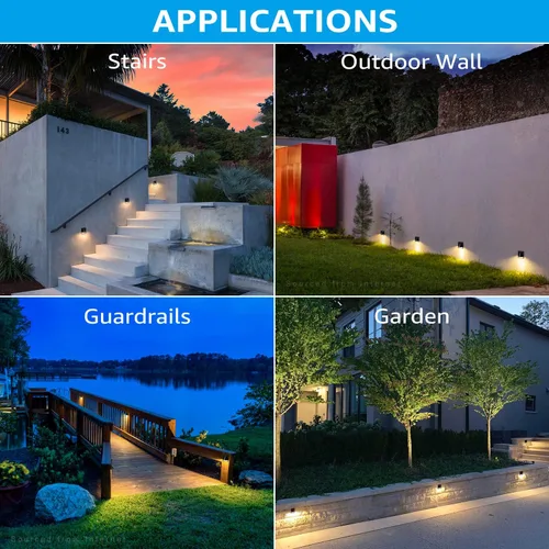 Miniatura 5 de LEONLITE 3CCT - Luz LED de bajo voltaje para terraza, 12-24V AC/DC, luz de valla de barandilla de paisaje, IP65 impermeable, certificación ETL, IP65