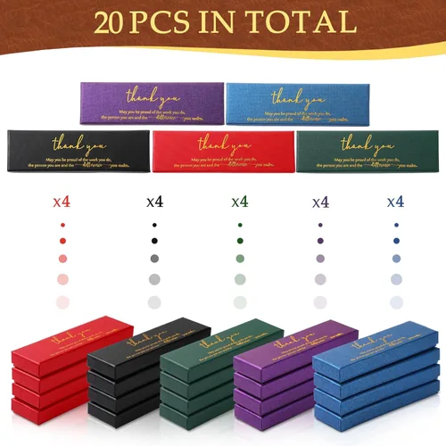 Miniatura 3 de Fulmoon 24 cajas inspiradoras para bolígrafos para el Día del Padre, cajas vacías para bolígrafos de agradecimiento para exhibir joyas, estuches