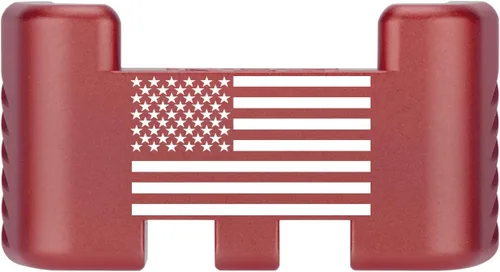 Miniatura 105 de NDZ Performance Placa trasera de aluminio con asistencia deslizante para Glock 1-5 Glock 17 19 19 19 x 22 23 24 26 27 31 32 33 34 35 45 47 49, Rojo