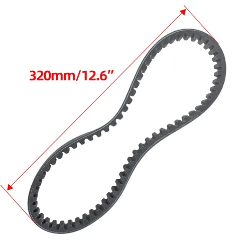 Miniatura 7 de Correa de transmisión Racing CVT 669-18-30 para 49cc 50cc GY6 139QMB Motor de Caja Corta Scooter, ATV, Go Kart, Ciclomotor - Compatible con Roketa