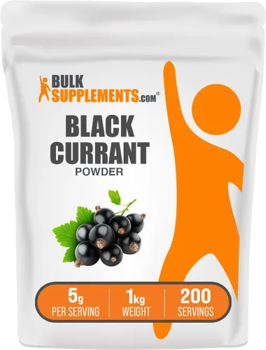 Miniatura 9 de BulkSupplements. com Grosella negra en polvo, suplemento de grosella negra, suplemento superalimentario, secado al aire y sin gluten, 0.18 oz por