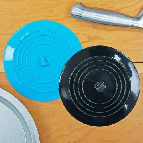 Miniatura 4 de Juego de tapones de drenaje de silicona para fregadero, paquete de 2 tapones extra anchos de 6 pulgadas para fregaderos de cocina, trituradores