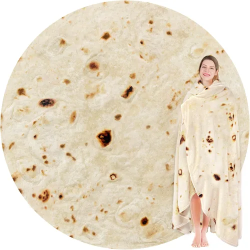 Miniatura 10 de Jorbest Manta envolvente de tortilla de burrito, regalos para bebé recién nacido, manta de bebé de tortilla, regalos divertidos para baby shower