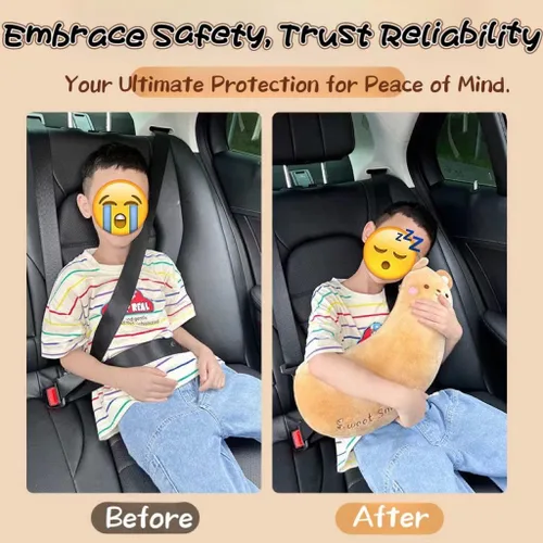Cinturón de seguridad para automóvil, almohada para relleno de calcetines, lindo juguete de conejo, cinturón de seguridad, almohadilla de hombro,