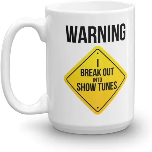 Miniatura 9 de Funny Show Tunes Warning Broadway - Taza de teatro musical (11 onzas)