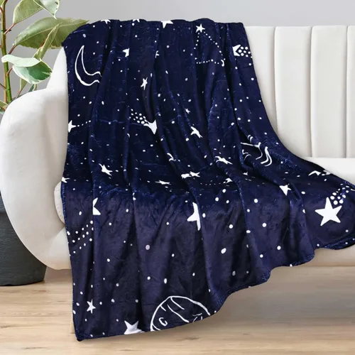 Miniatura 3 de RosieLily Mantas ligeras de estrellas, regalos con estampado de constelación, franela suave y acogedora felpa celestial del zodiaco astrología