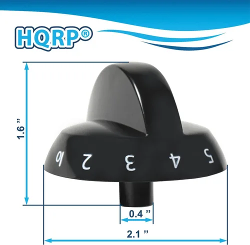 Miniatura 3 de HQRP Perilla de válvula de estufa de gas para quemador superior compatible con Frigidaire, Crosley, Tappan 316220009, 1379610, AP4322122, PS1991531